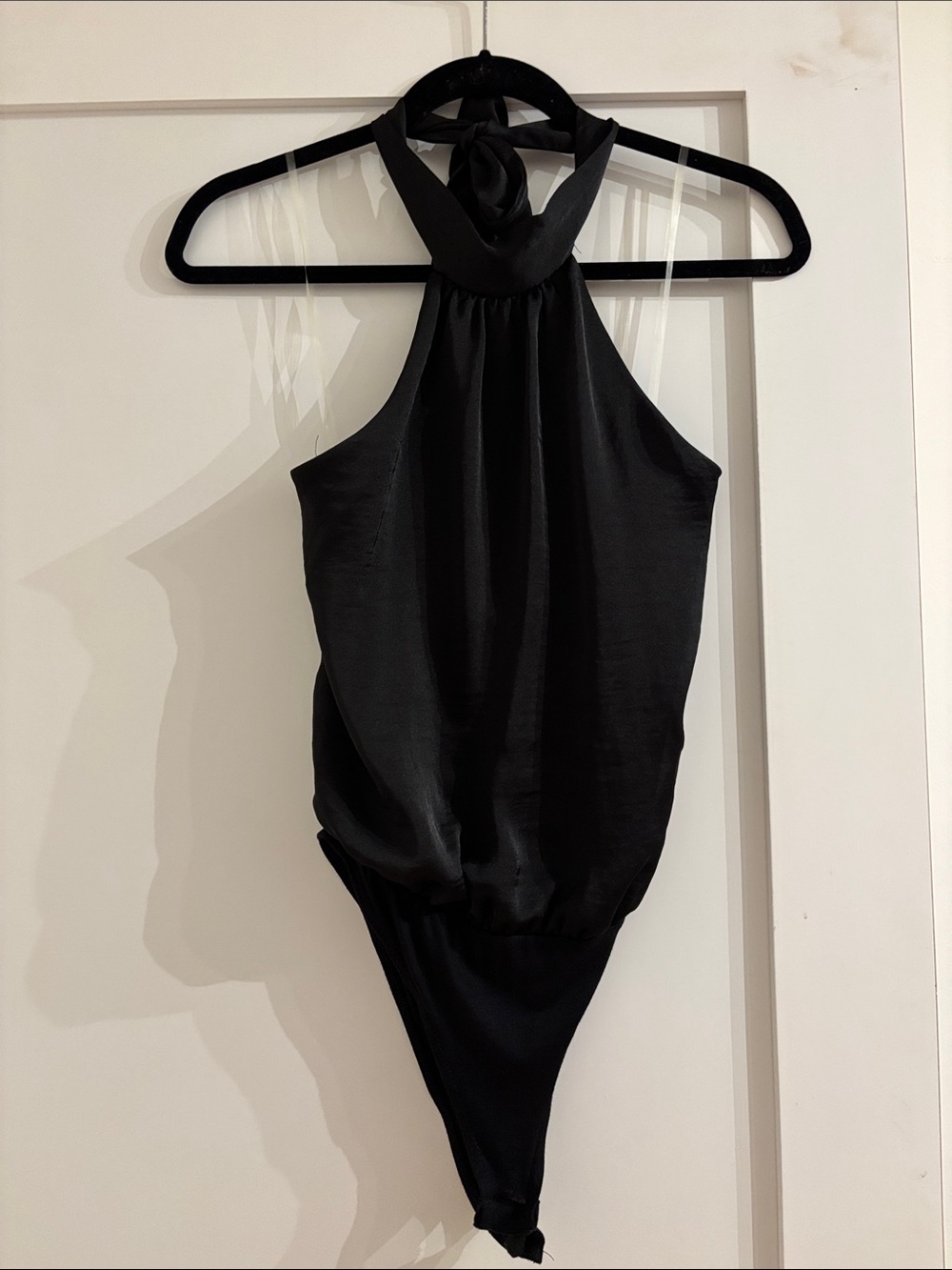 Black Halter Bodysuit